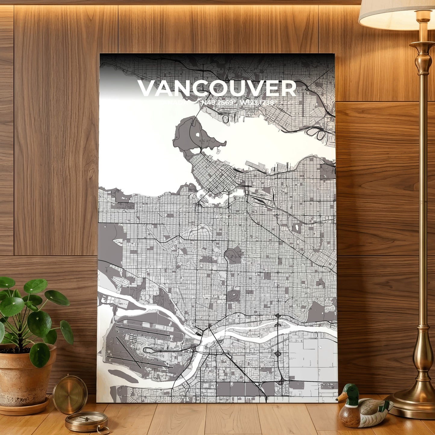 Vancouver Ash Map Poster