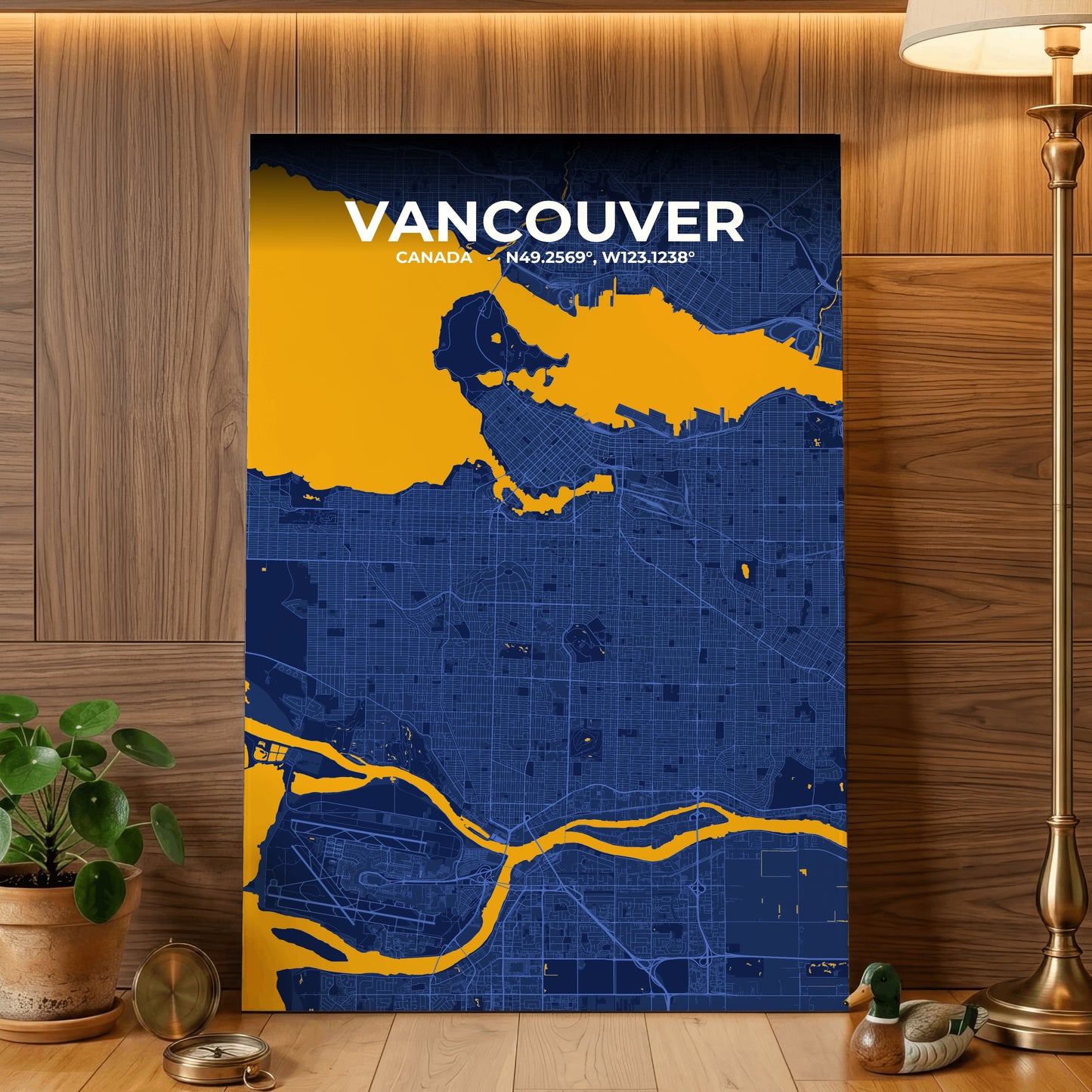 Vancouver Ink Map Poster