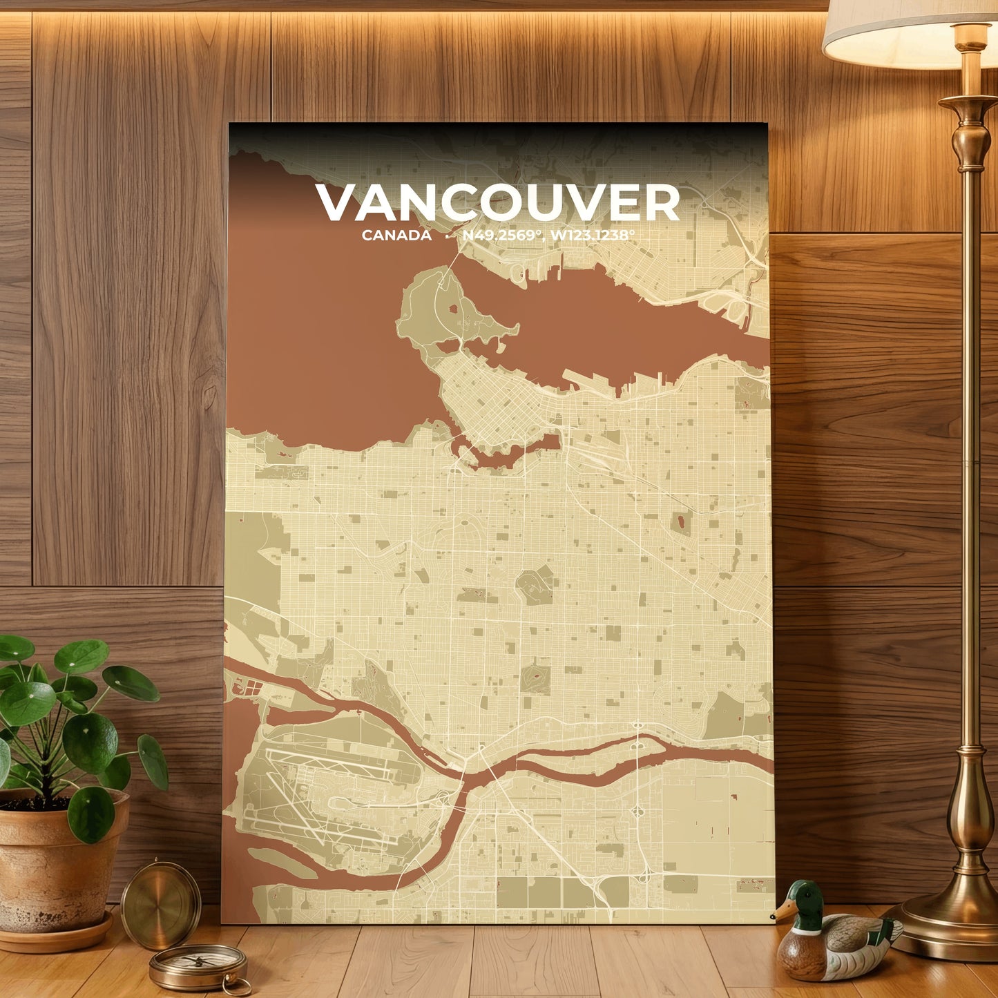 Vancouver Ember Map Poster