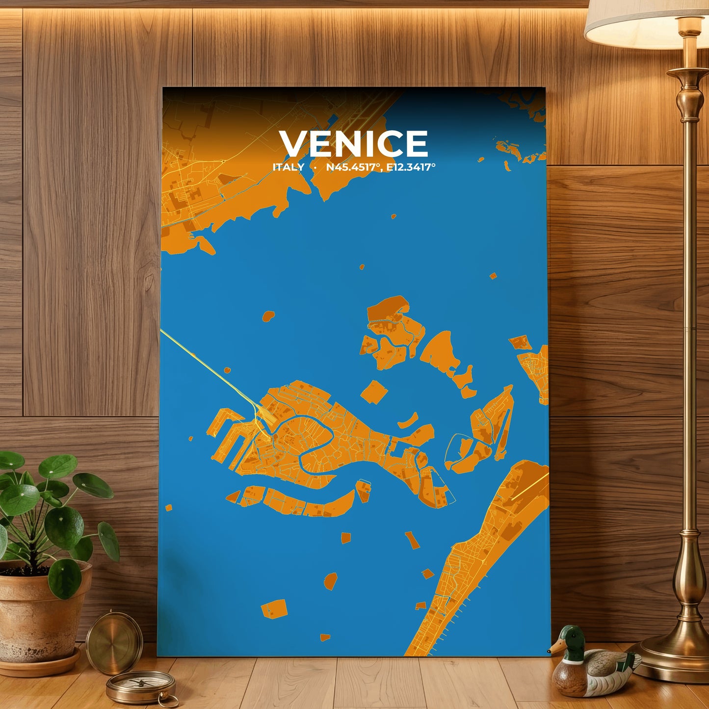 Venice Scorch Map Poster