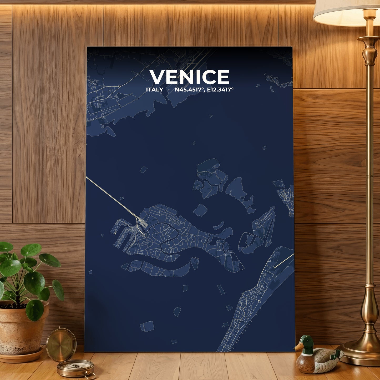 Venice Anchor Map Poster