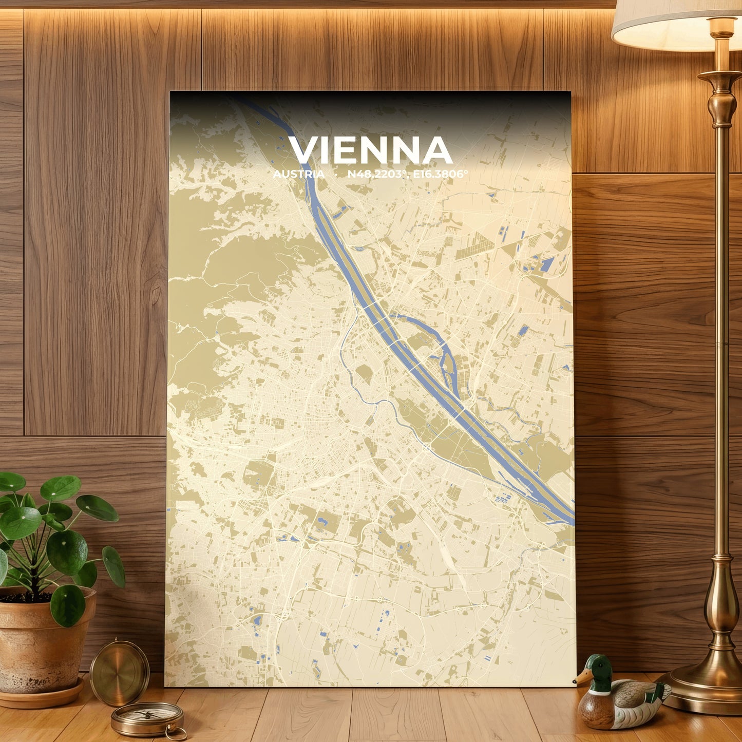 Vienna Barn Map Poster