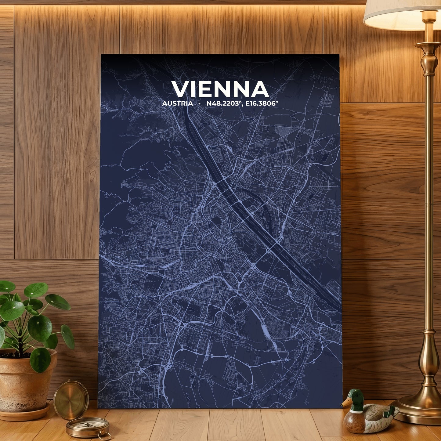 Vienna Tide Map Poster