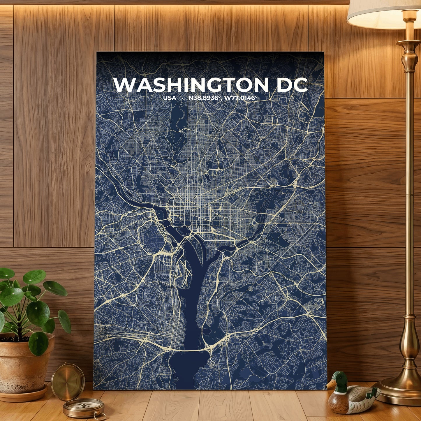 Washington DC Anchor Map Poster