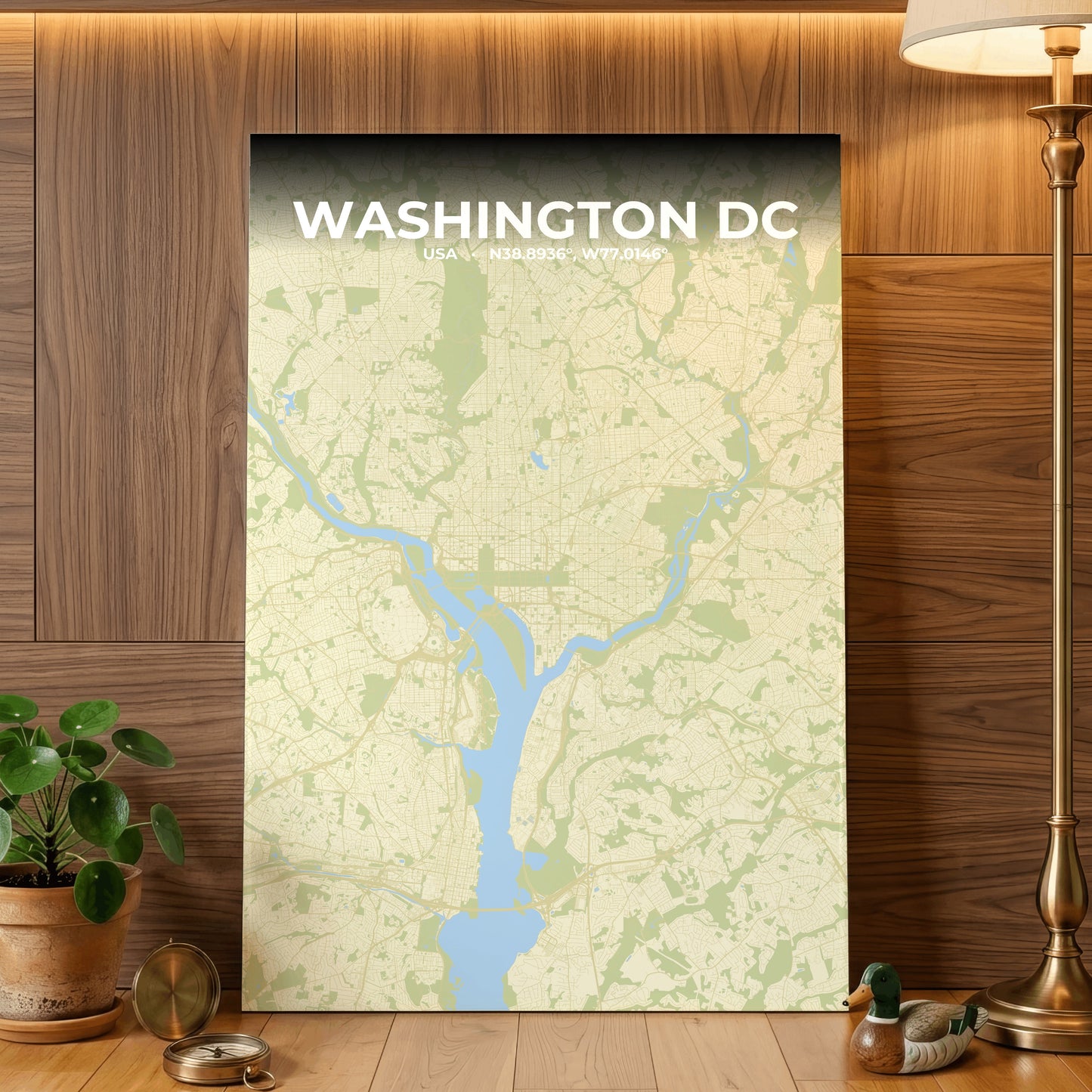 Washington DC Drift Map Poster