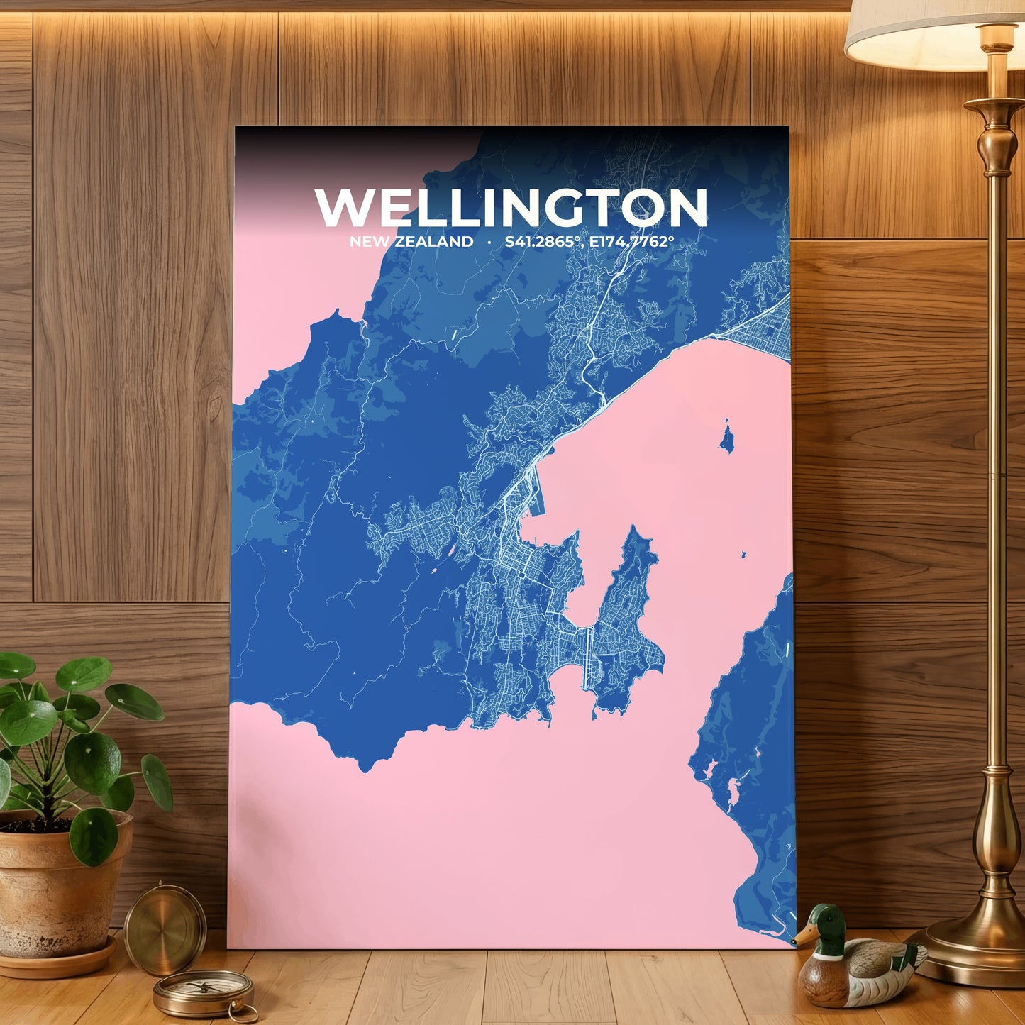 Wellington Candy Map Poster