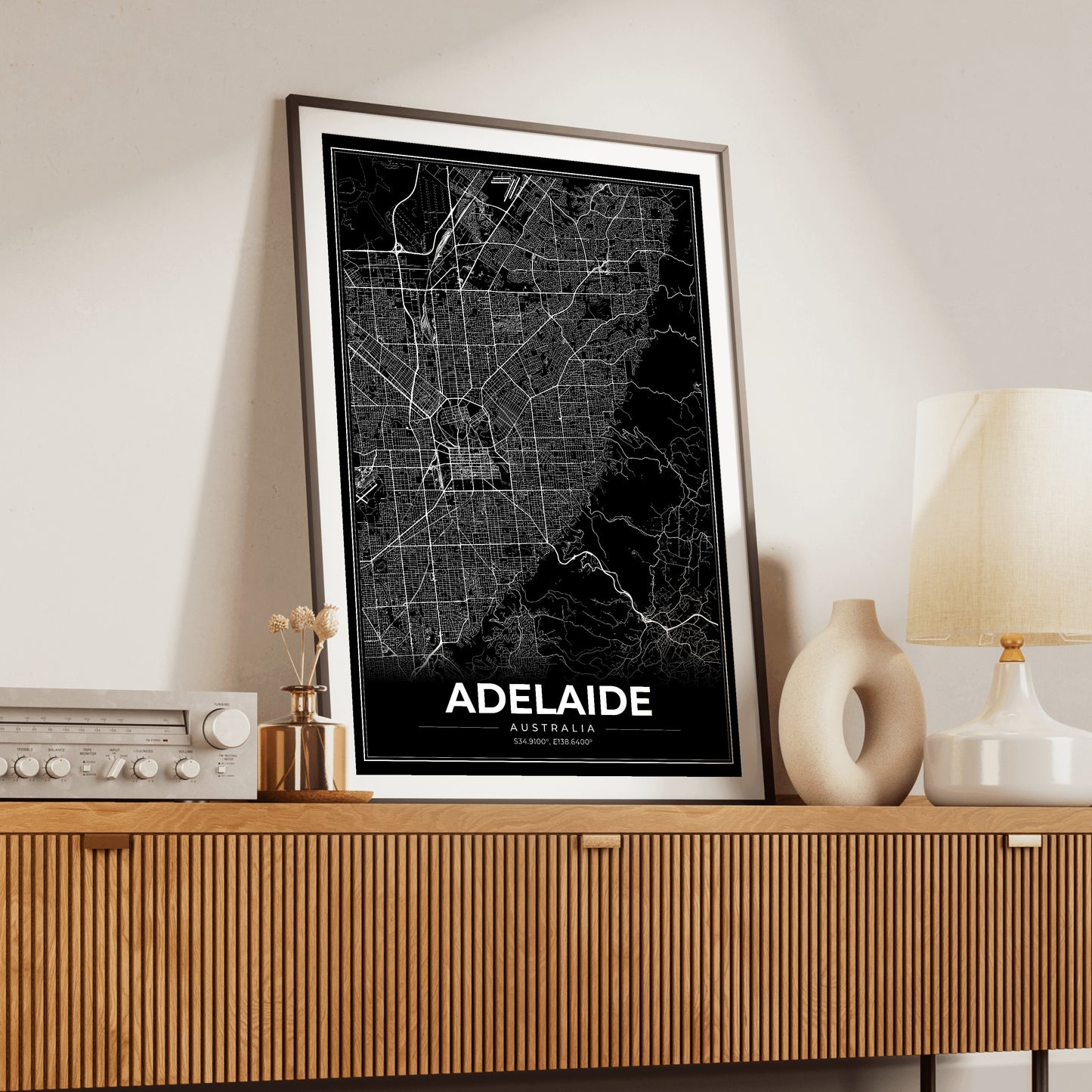 Adelaide Modern Map Poster