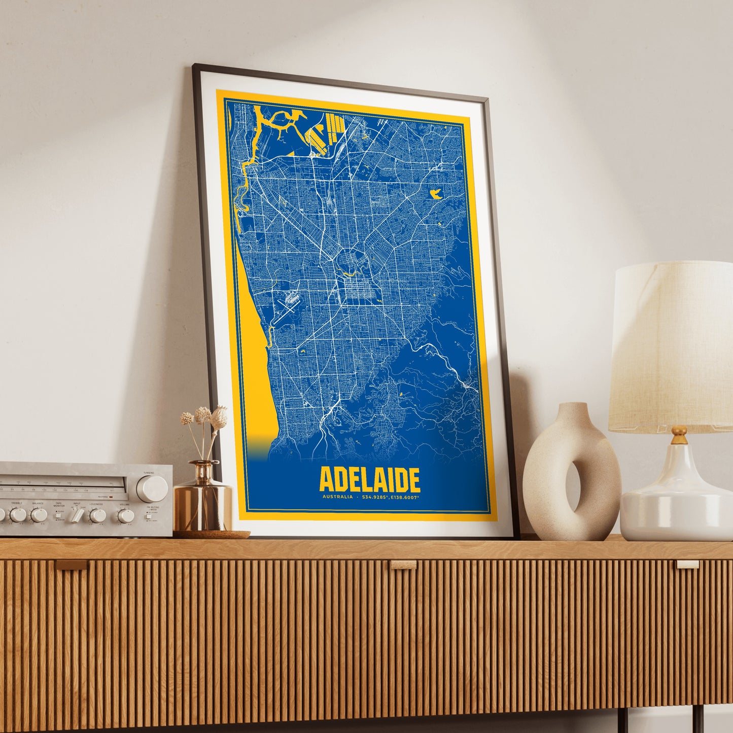 Adelaide Blockbuster Map Poster