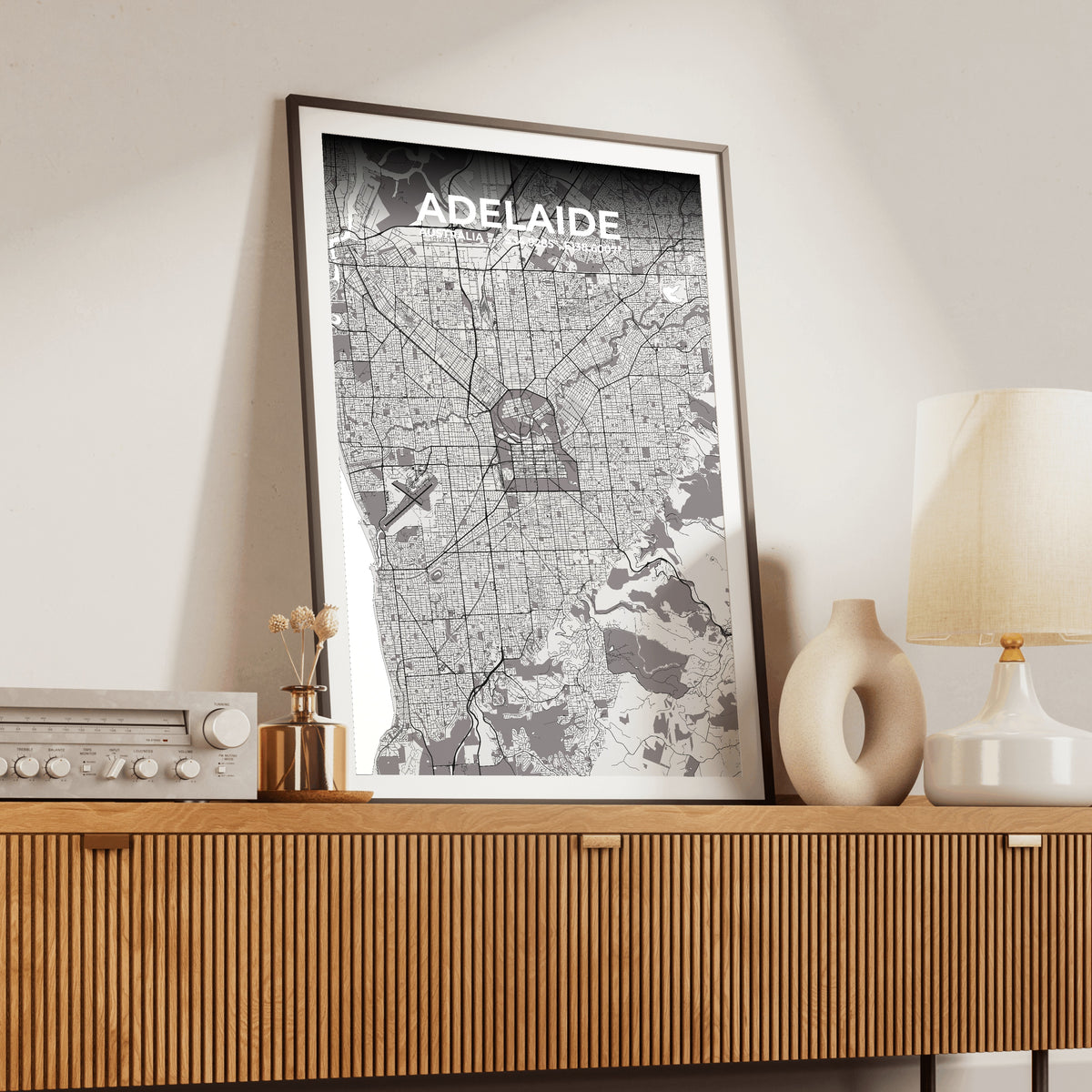 Adelaide Ash Map Poster