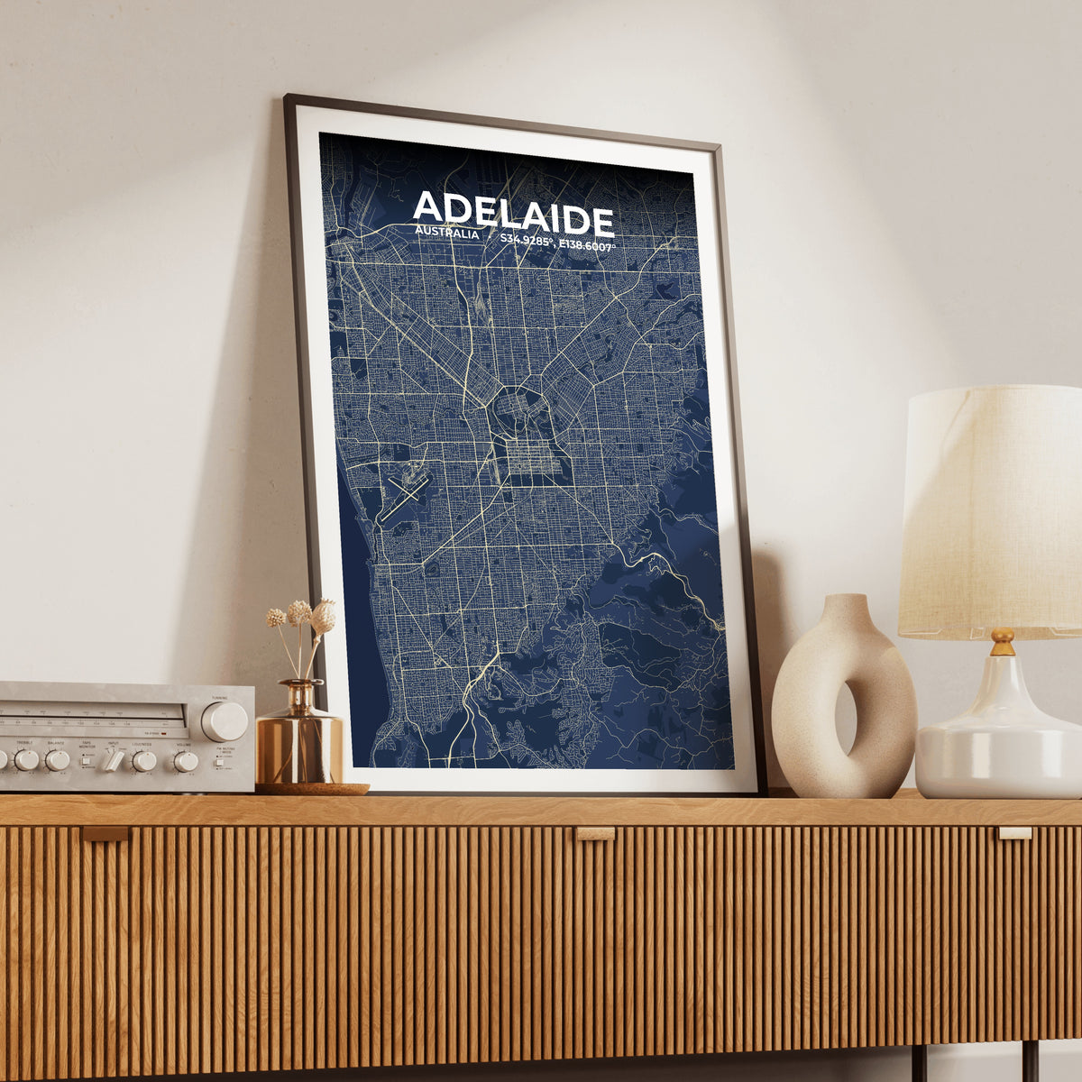 Adelaide Anchor Map Poster