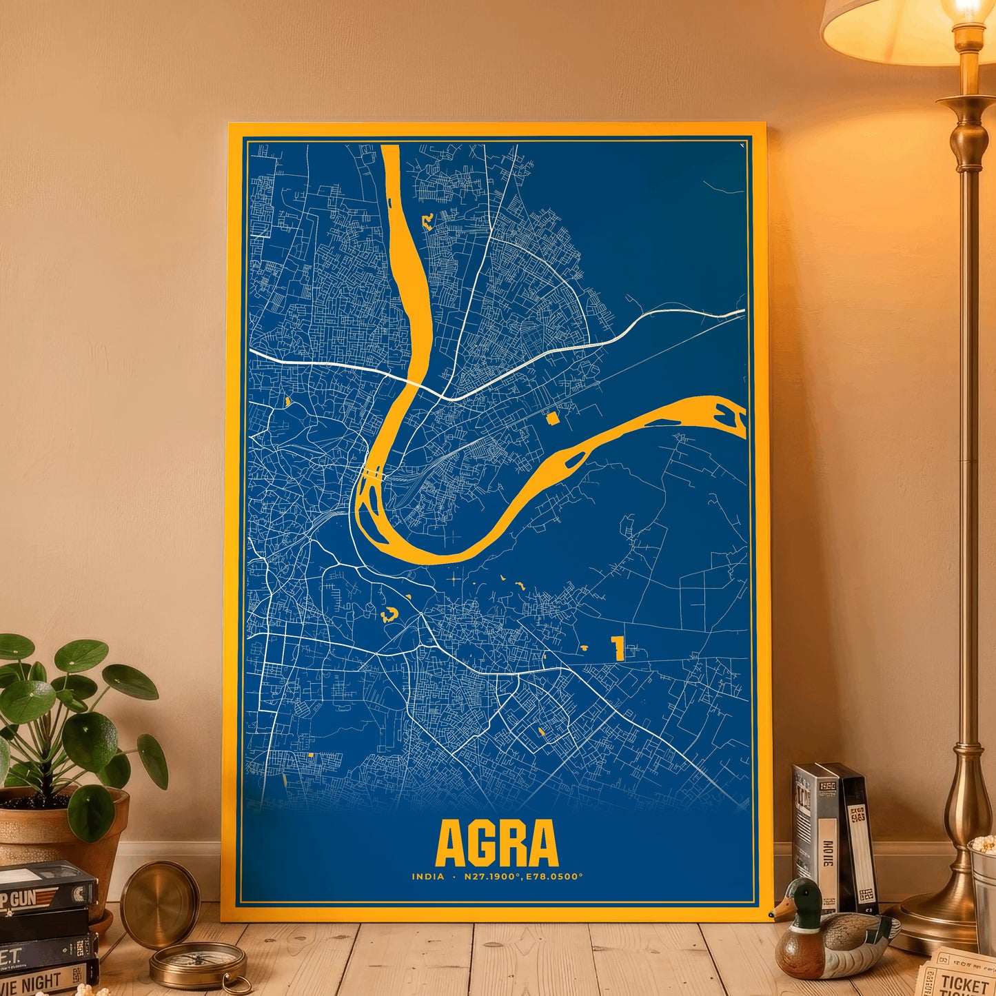 Agra Blockbuster Map Poster