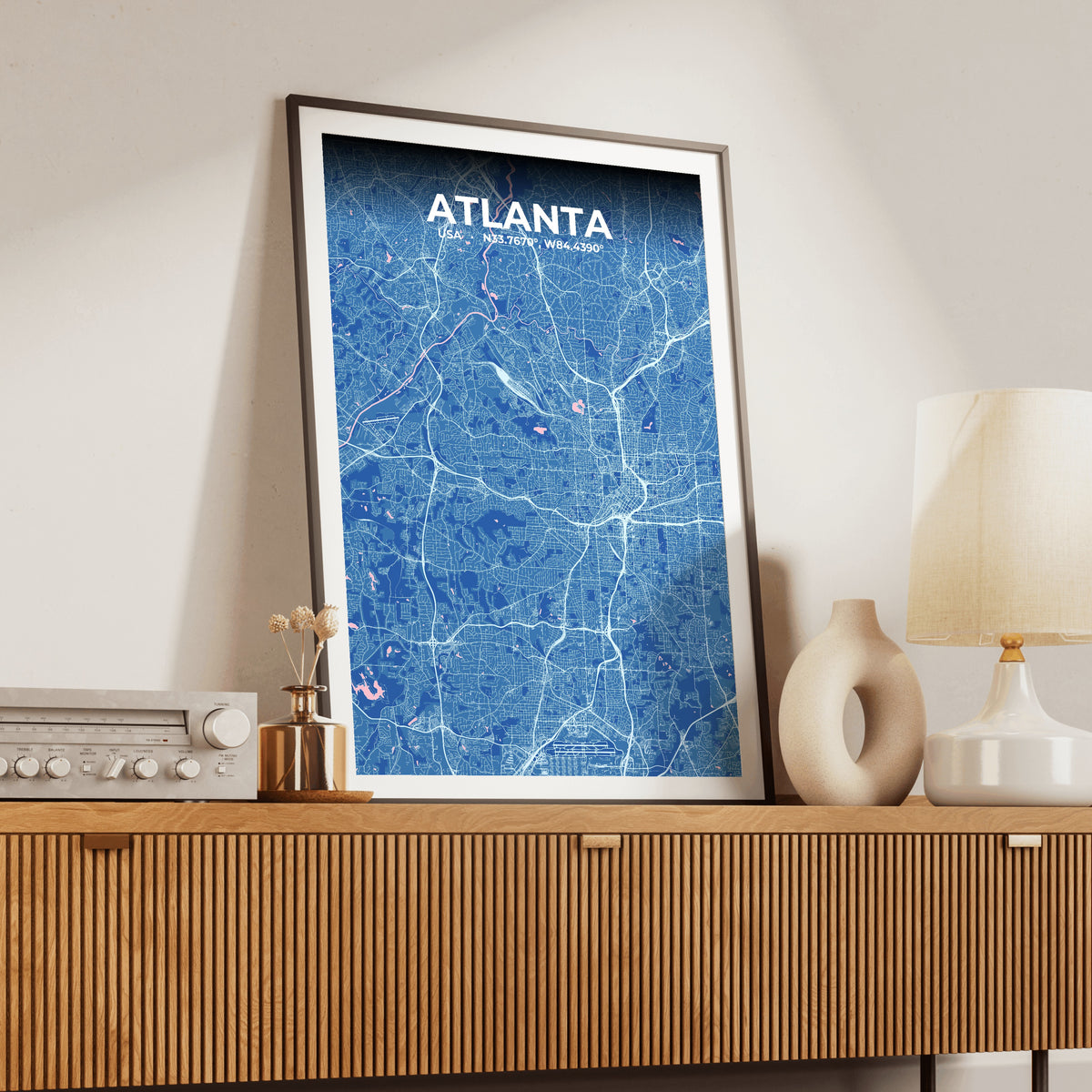 Atlanta Candy Map Poster