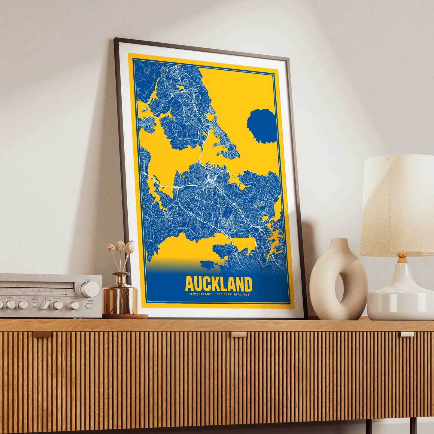Auckland Blockbuster Map Poster