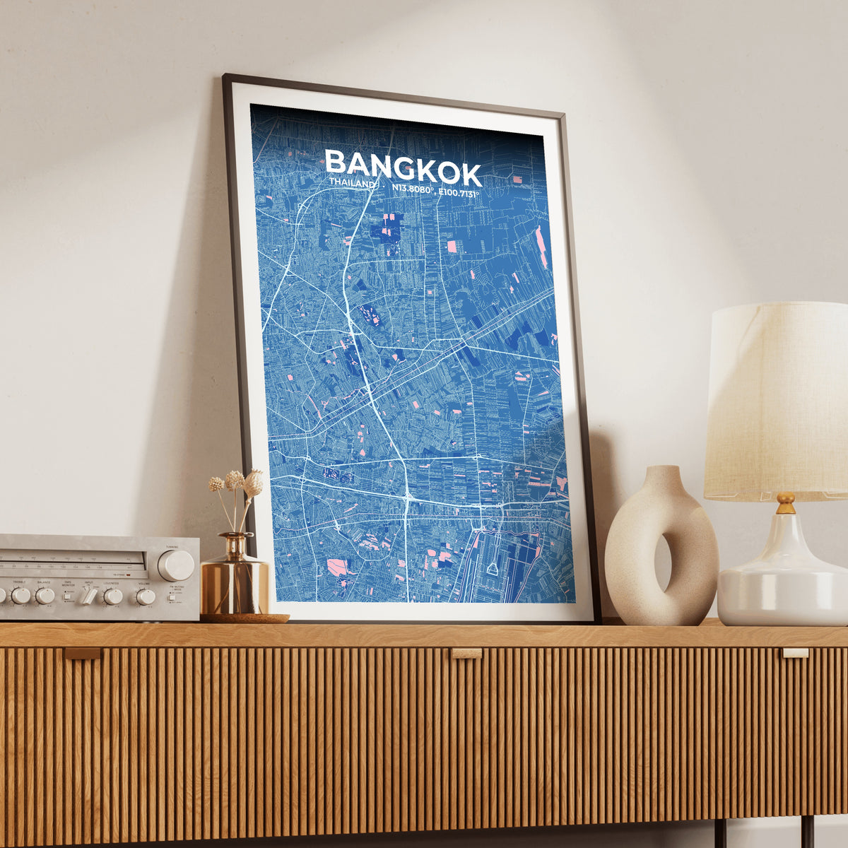 Bangkok Candy Map Poster