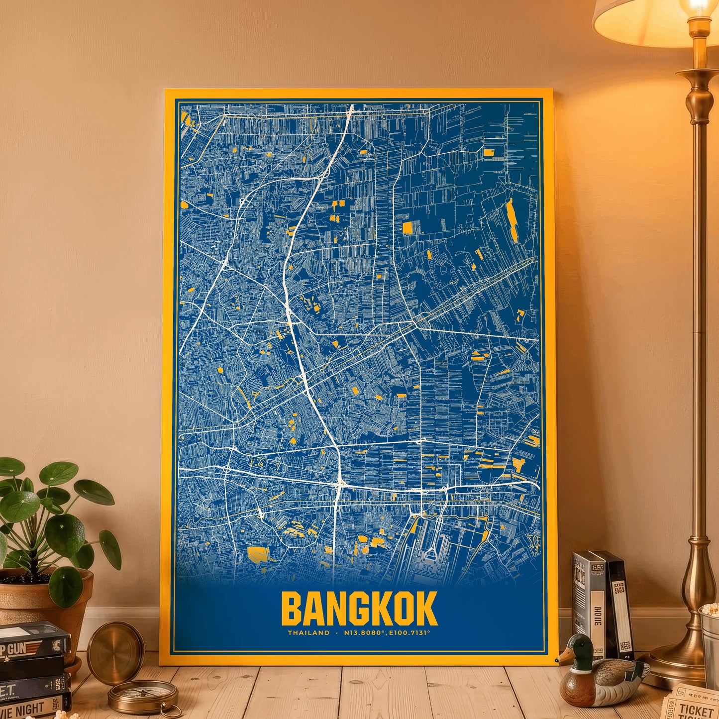 Bangkok Blockbuster Map Poster