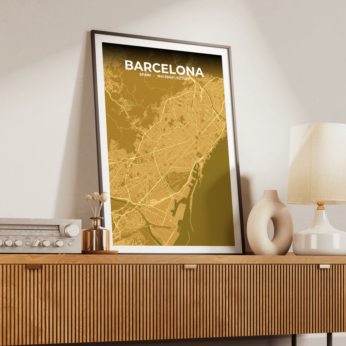 Barcelona Forge Map Poster