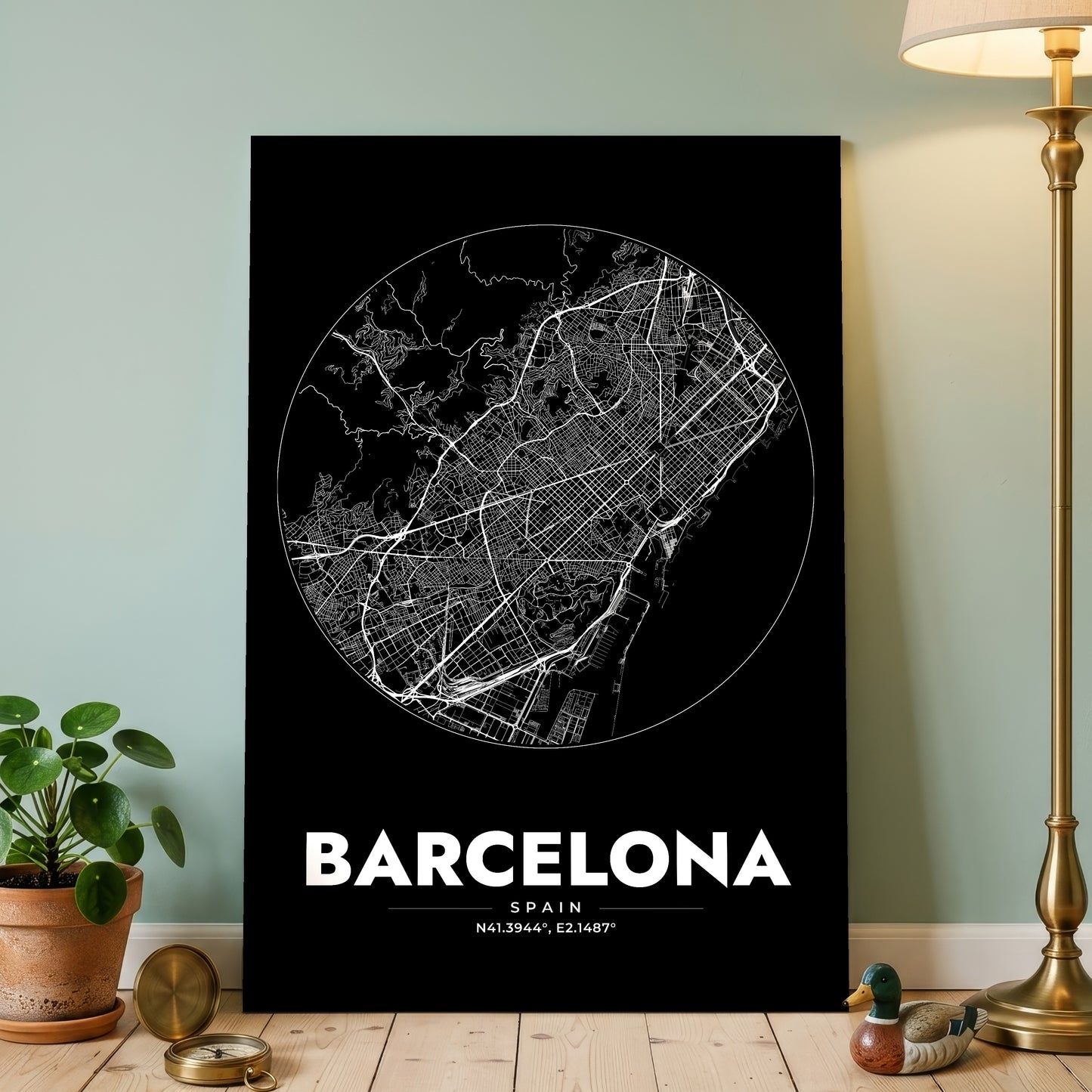 Barcelona Spot Map Poster
