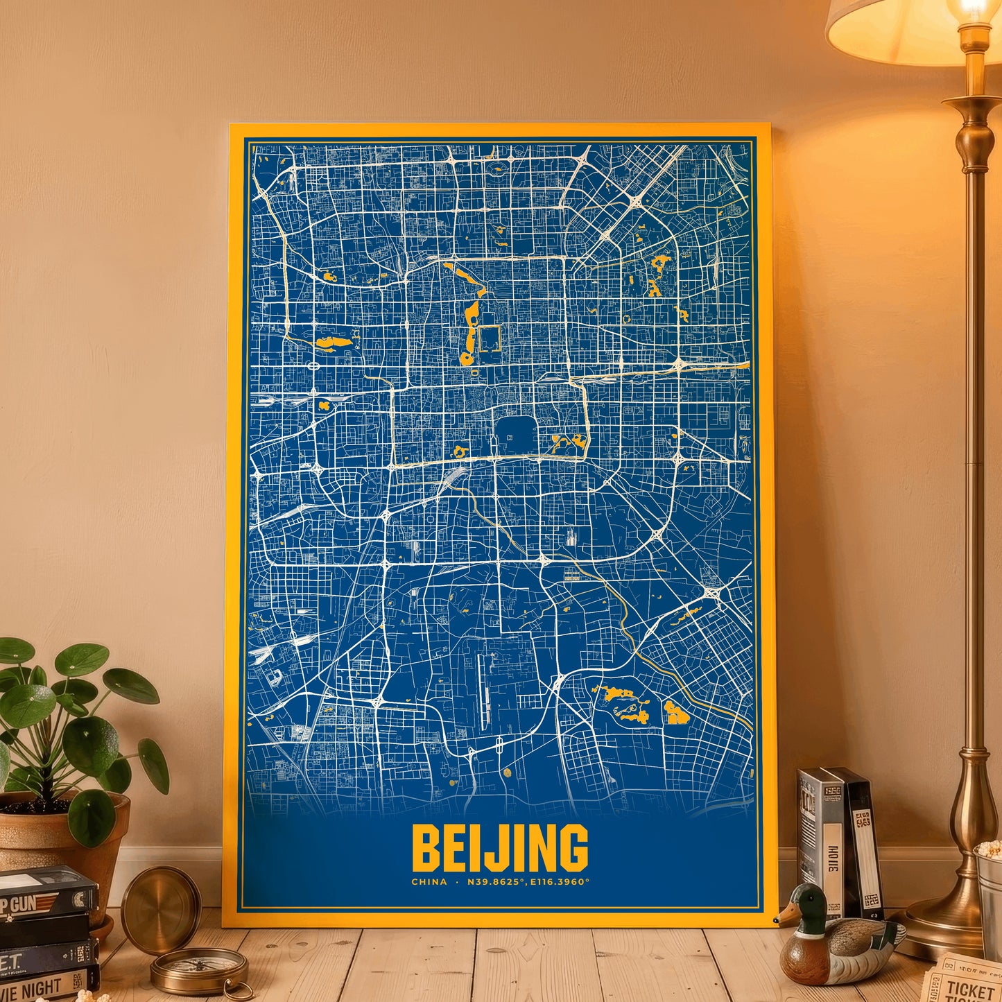 Beijing Blockbuster Map Poster