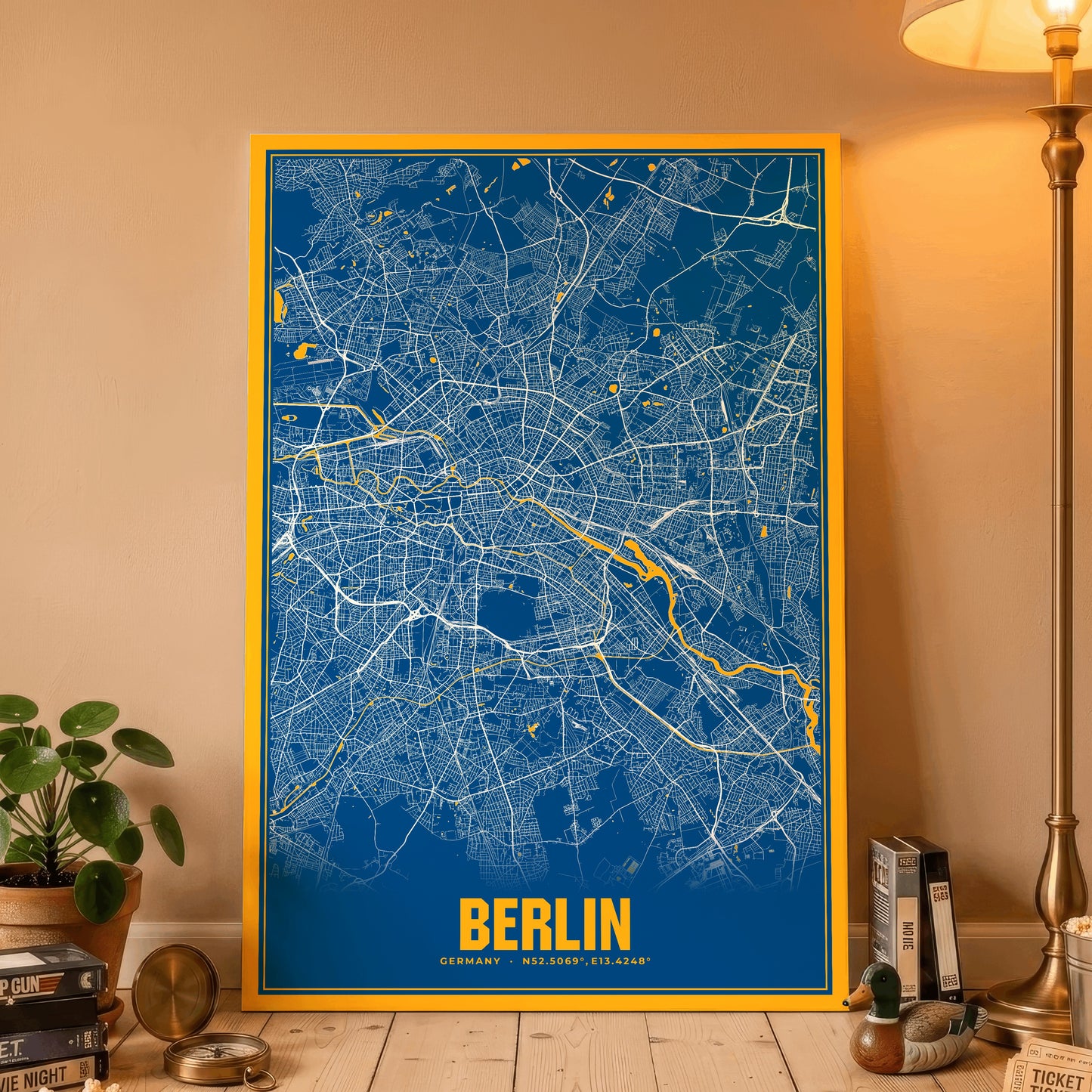Berlin Blockbuster Map Poster