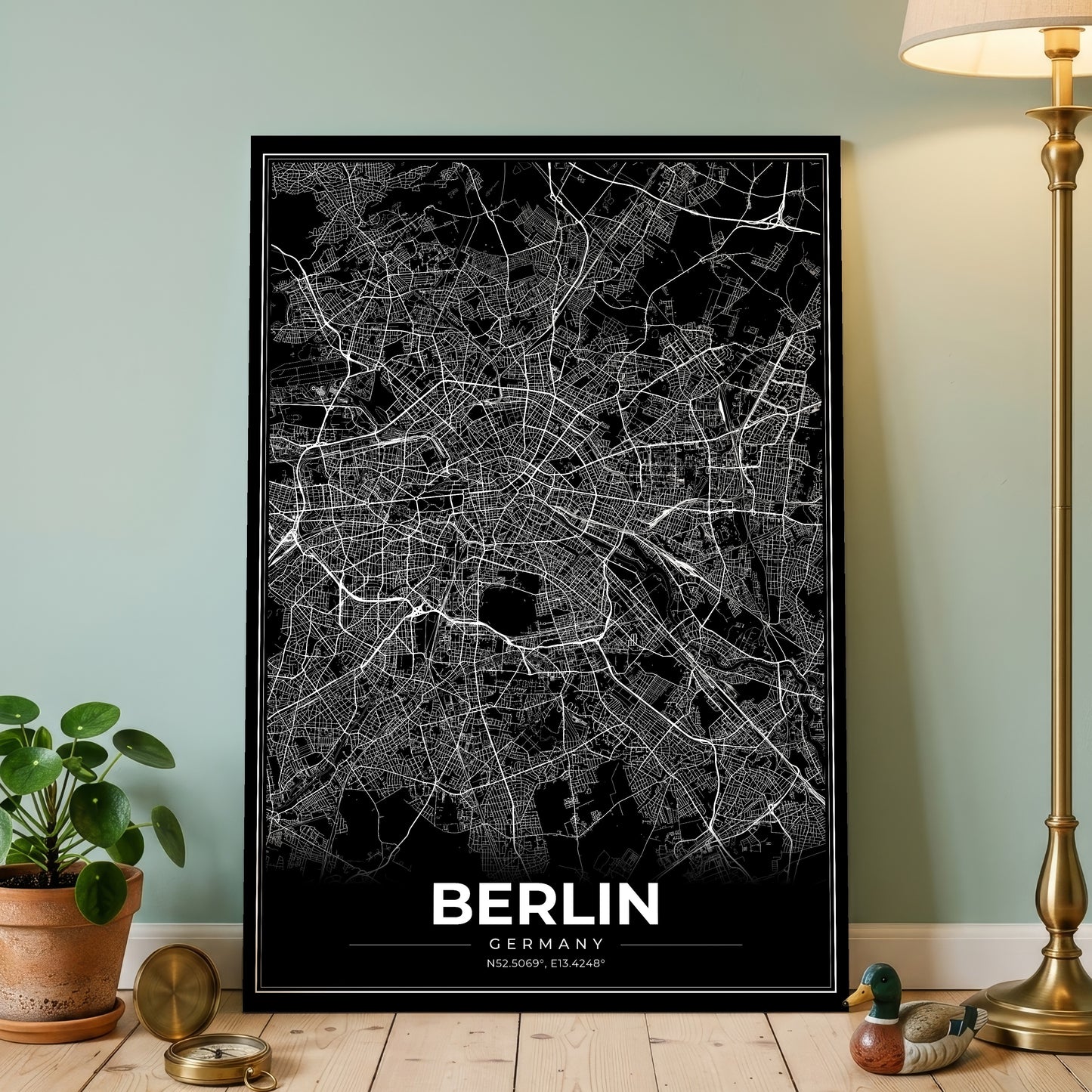 Berlin Modern Map Poster