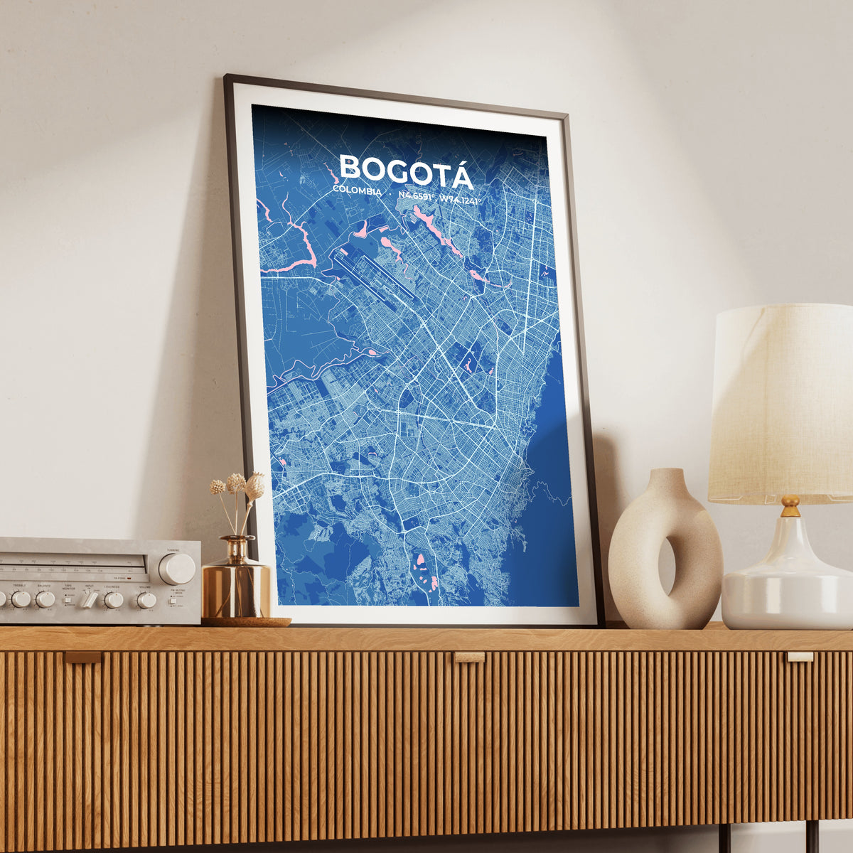Bogotá Candy Map Poster