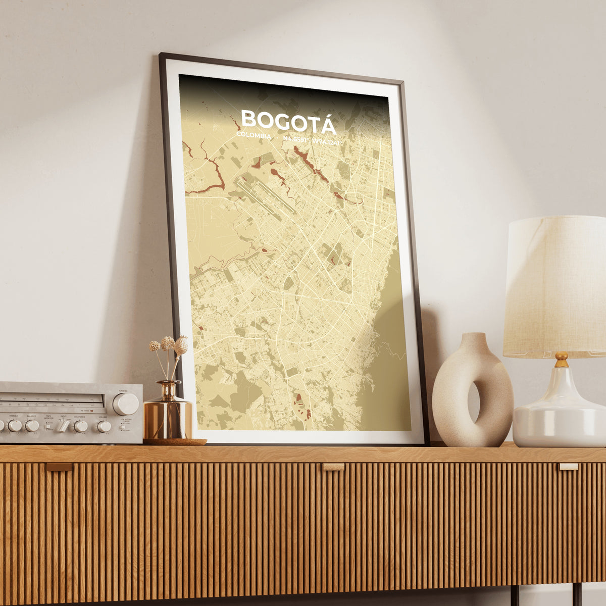 Bogotá Ember Map Poster