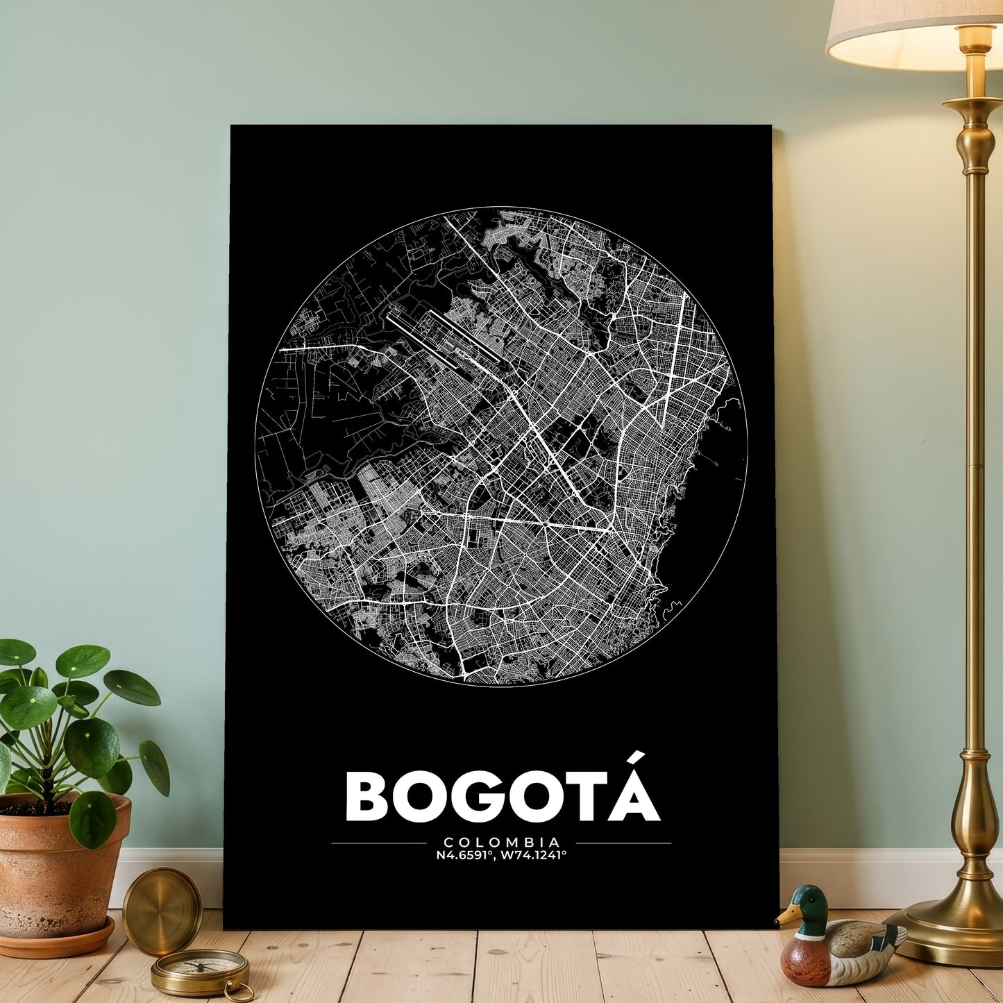 Bogotá Spot Map Poster