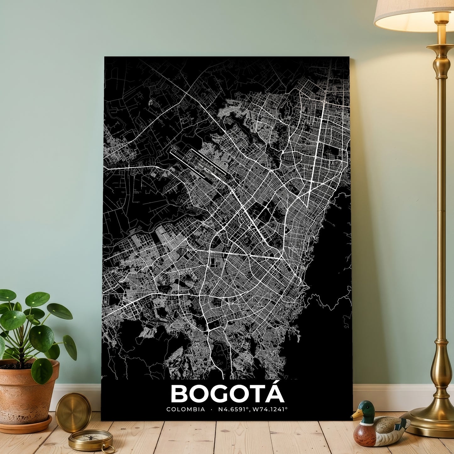 Bogotá Elegant Map Poster