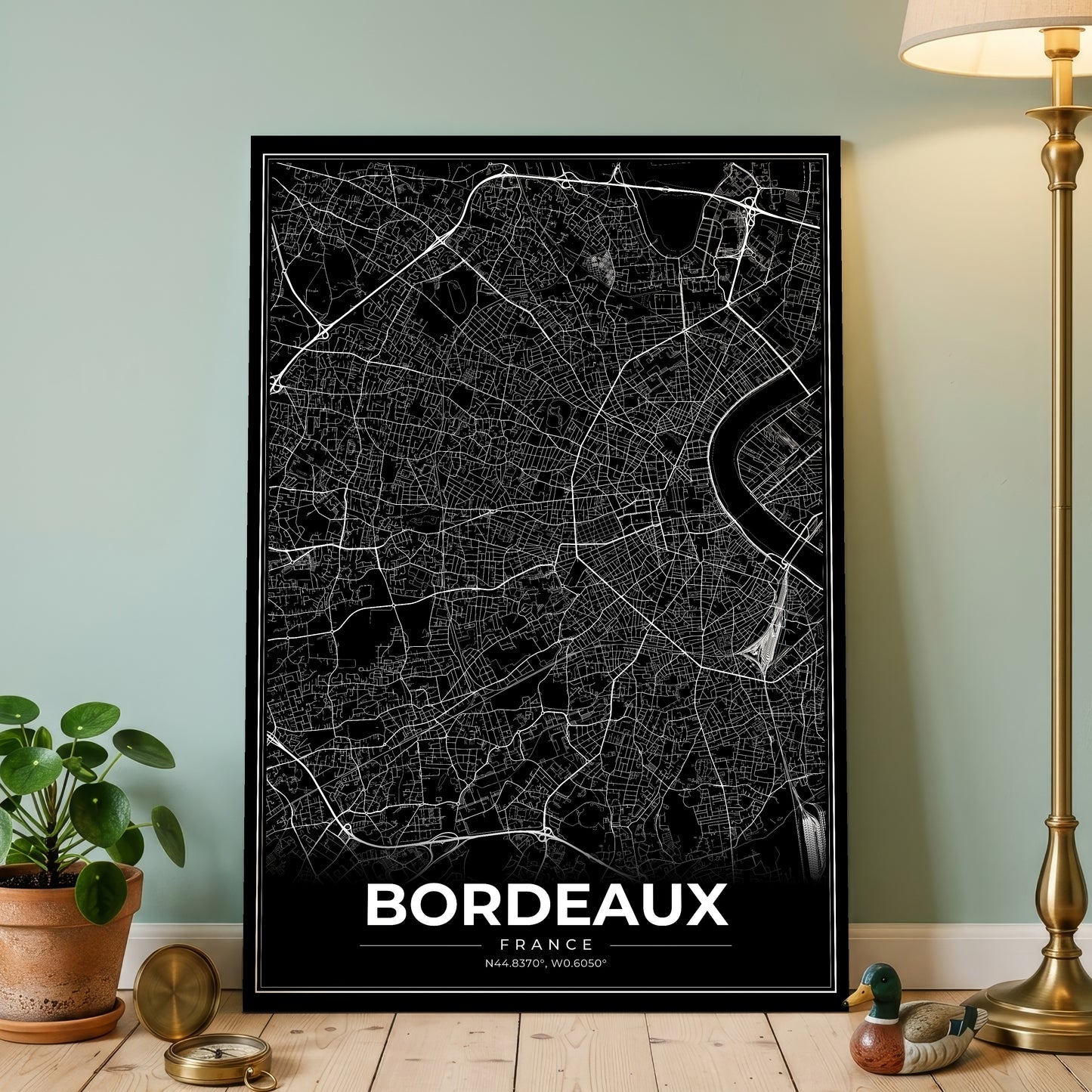 Bordeaux Modern Map Poster