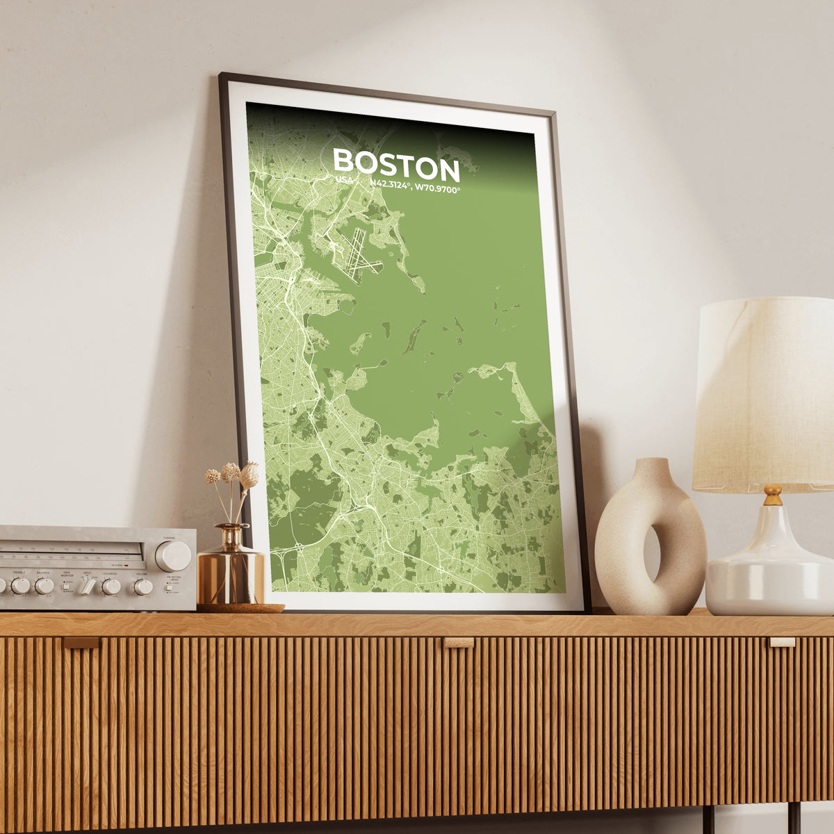 Boston Grove Map Poster