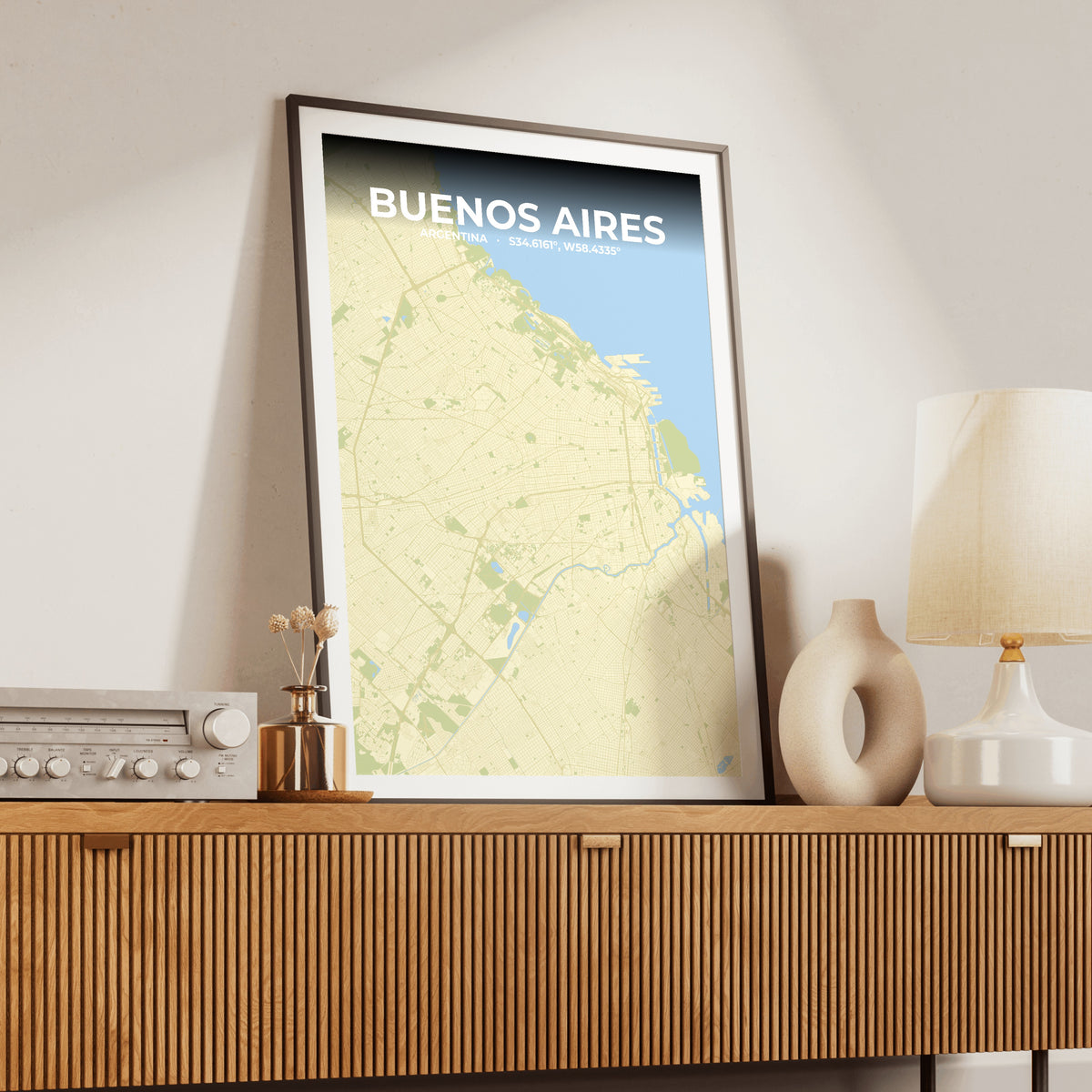 Buenos Aires Drift Map Poster