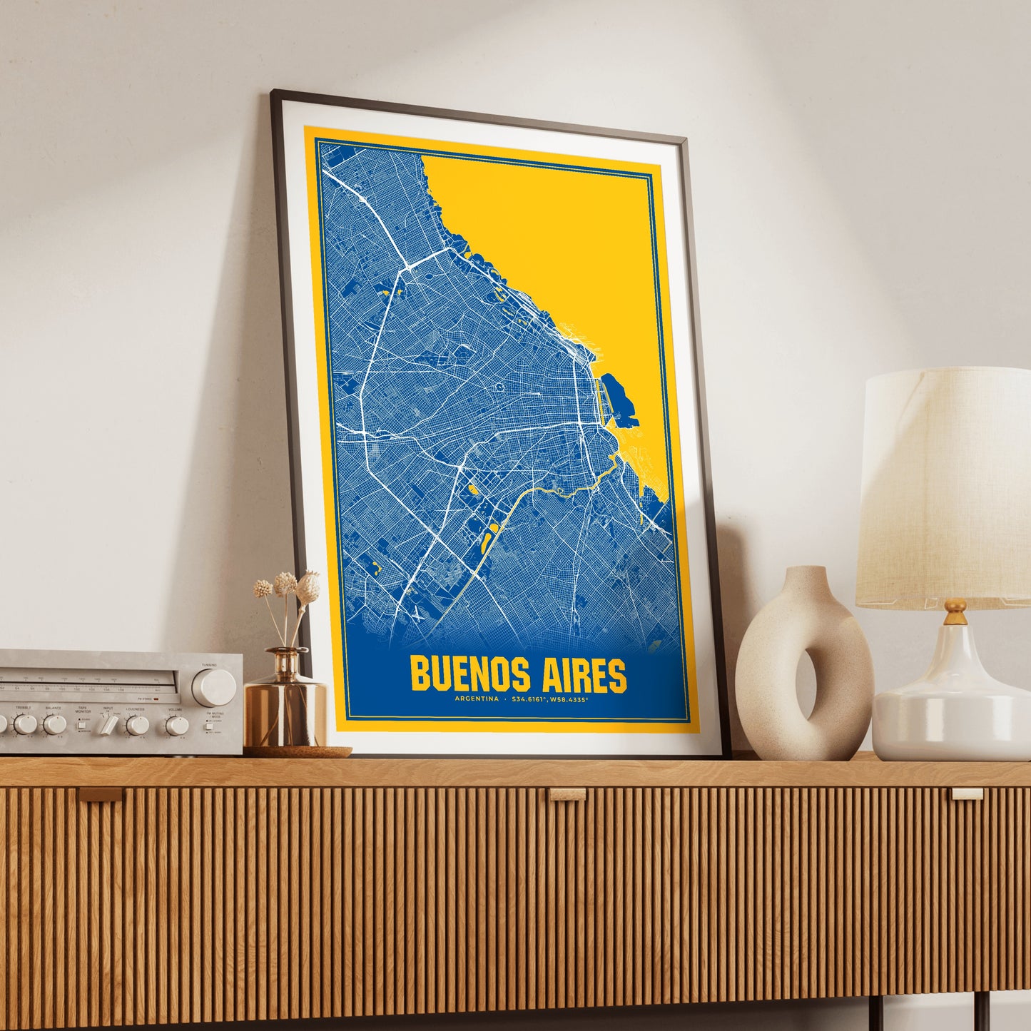 Buenos Aires Blockbuster Map Poster