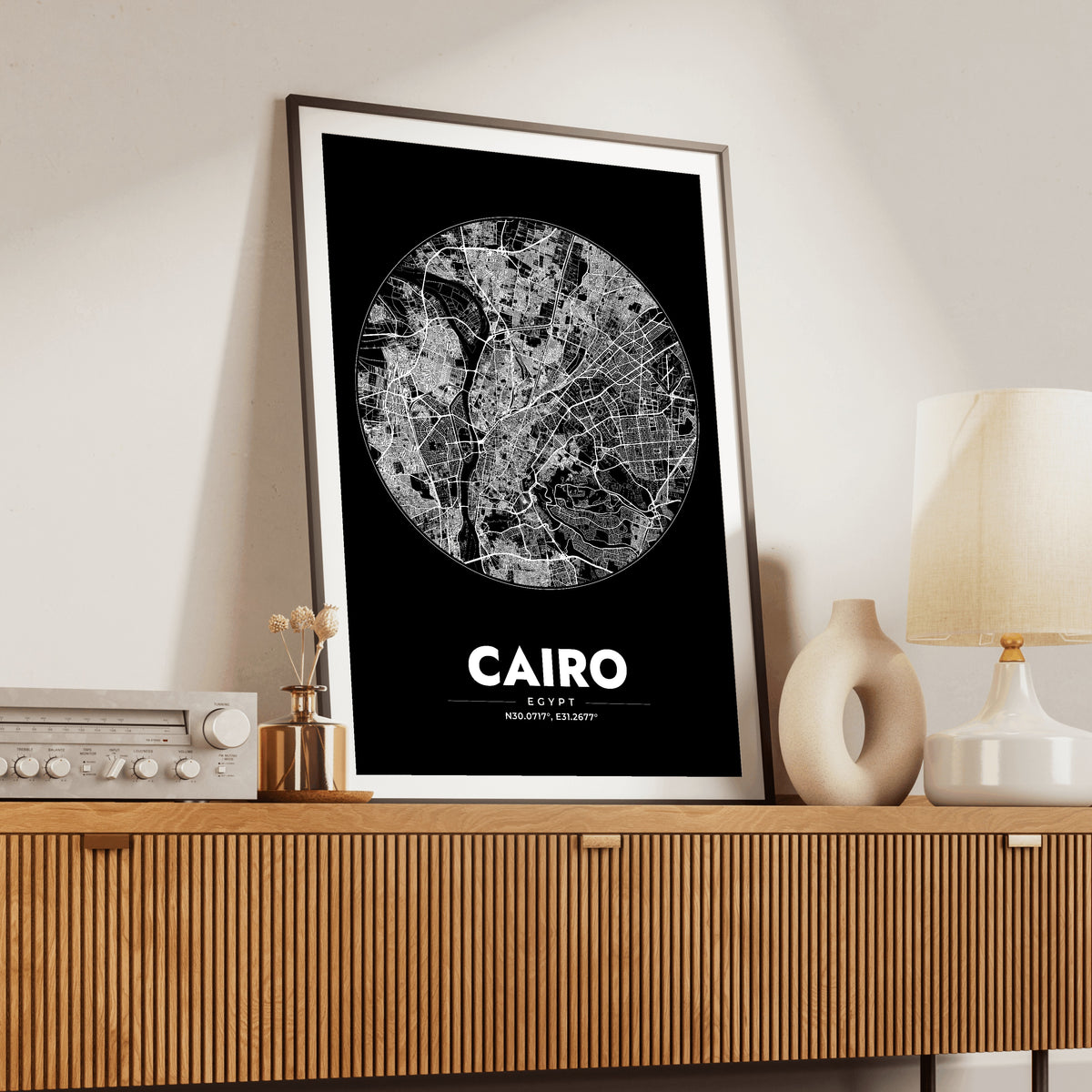 Cairo Spot Map Poster