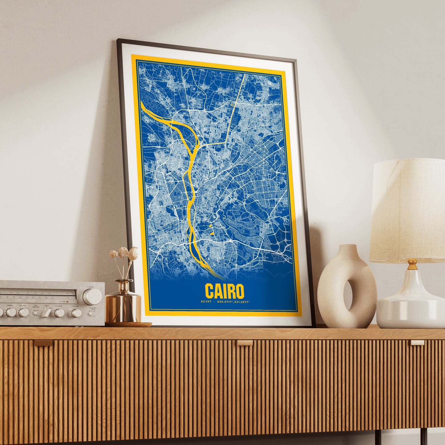 Cairo Blockbuster Map Poster