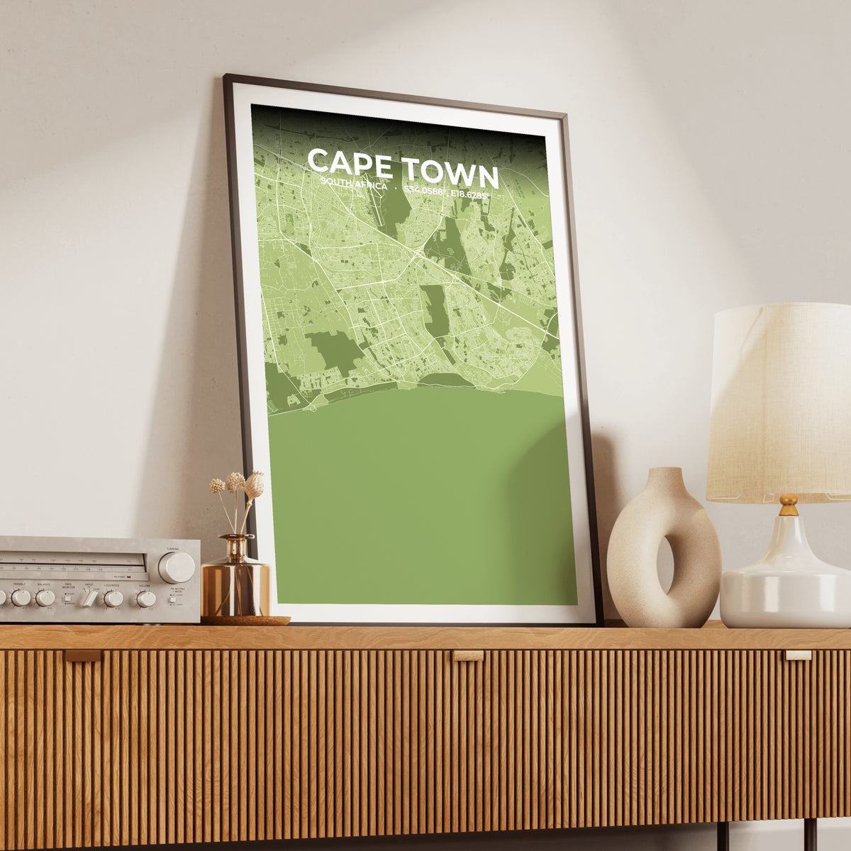 Cape Town Grove Map Poster