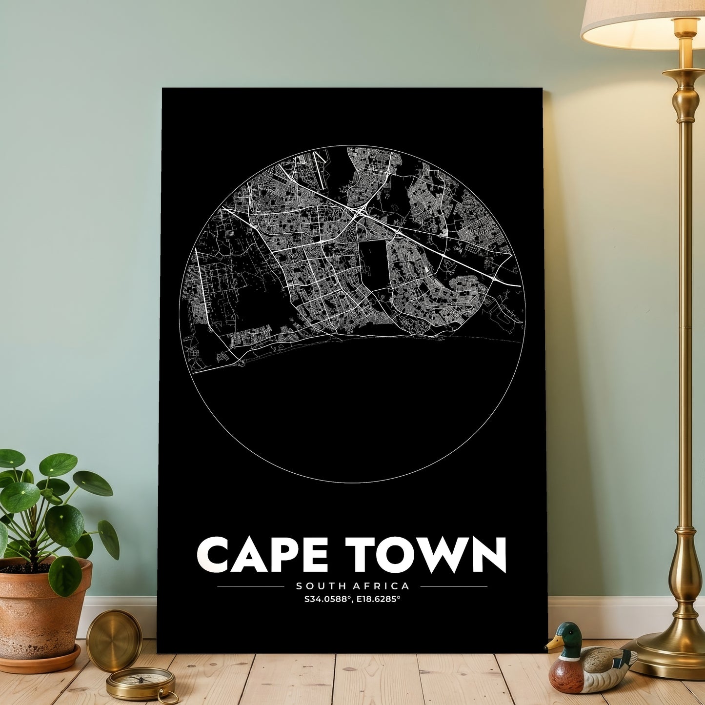 Cape Town Spot Map Poster