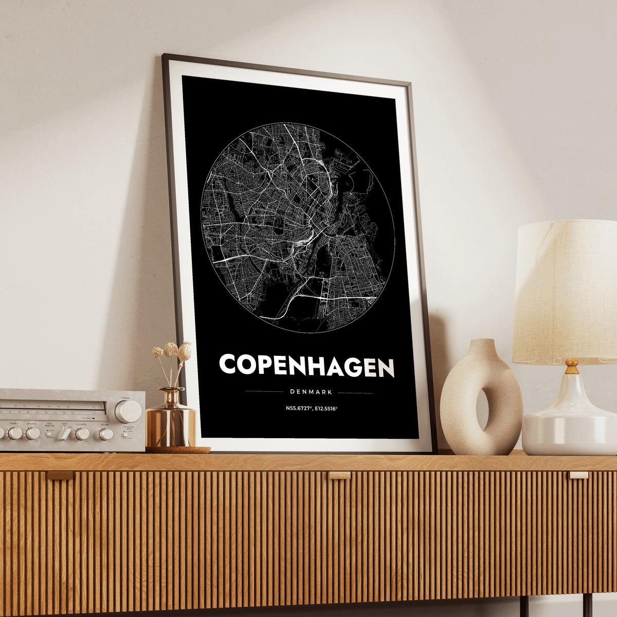 Copenhagen Spot Map Poster