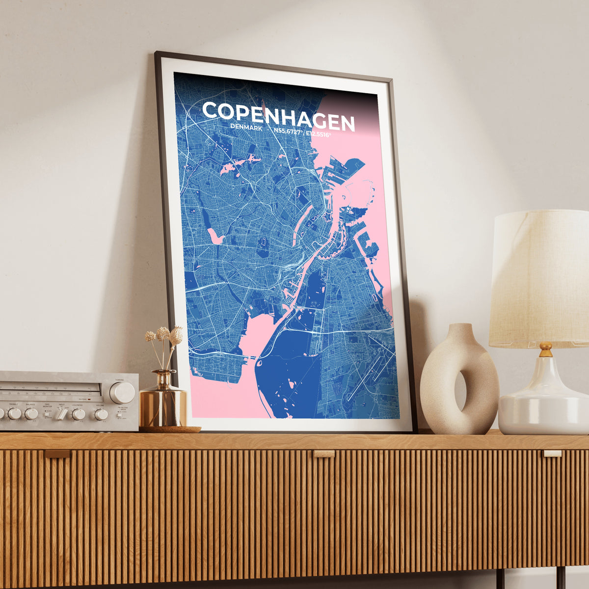 Copenhagen Candy Map Poster