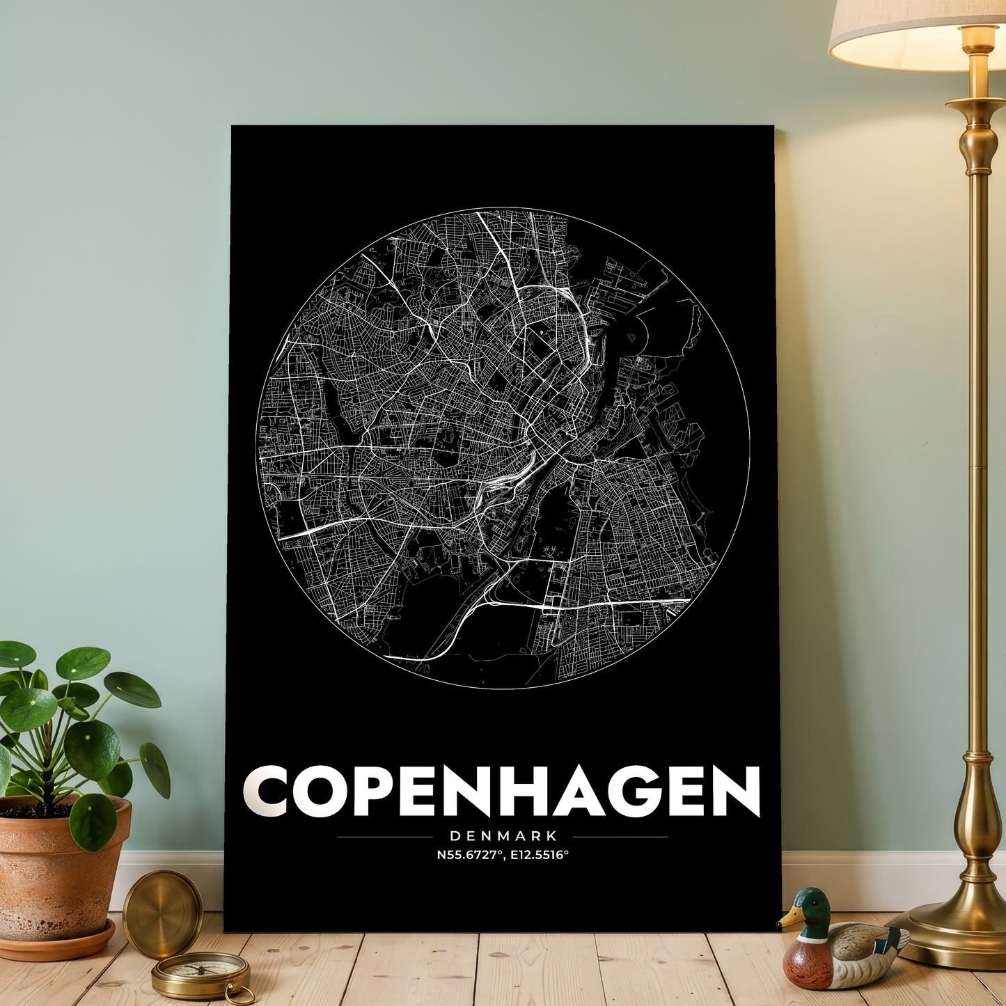 Copenhagen Spot Map Poster