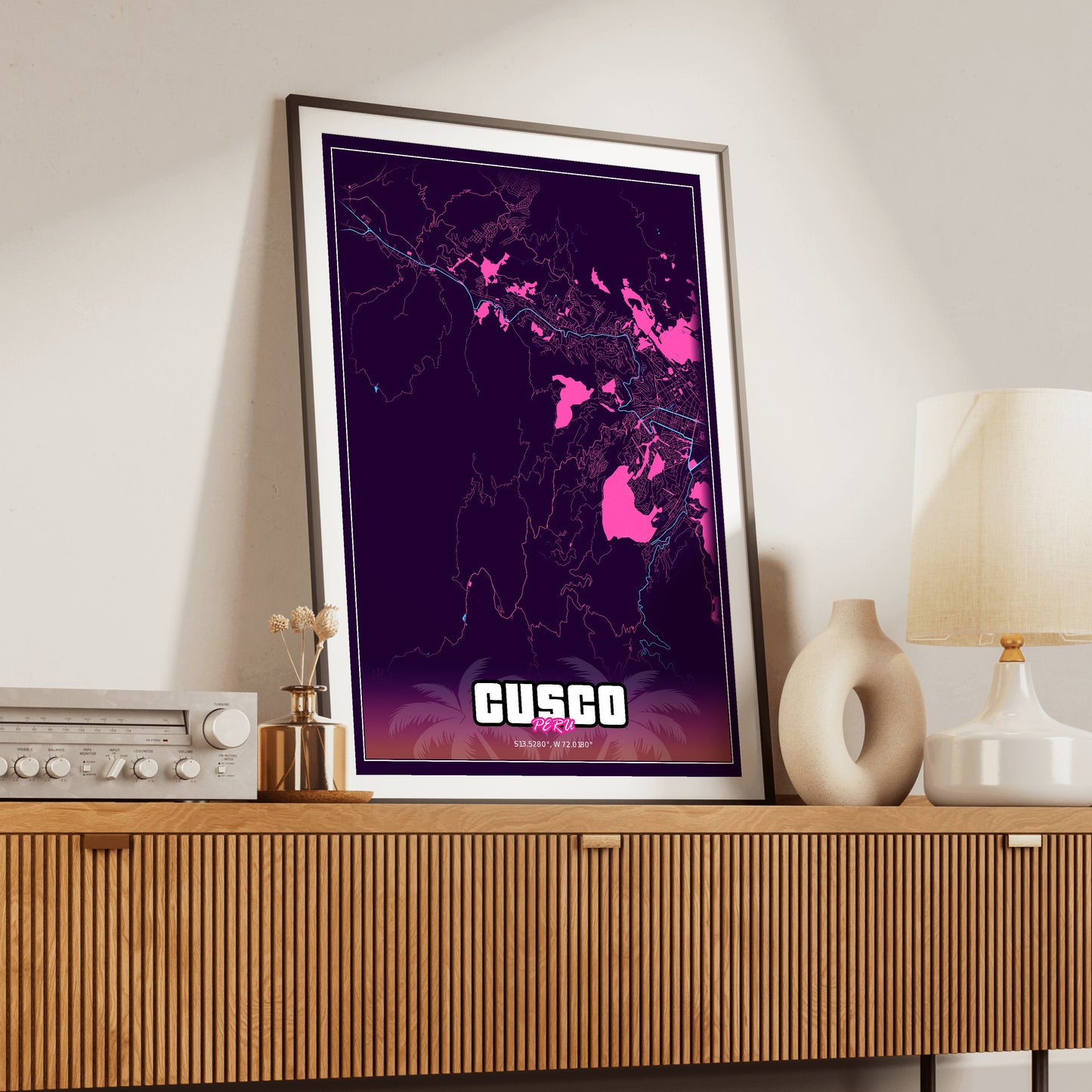 Cusco GTA Map Poster