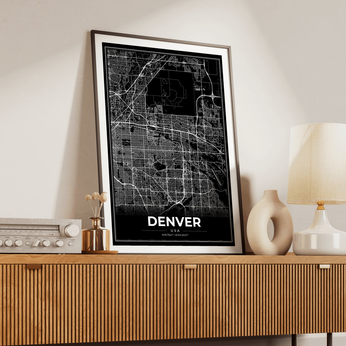 Denver Modern Map Poster