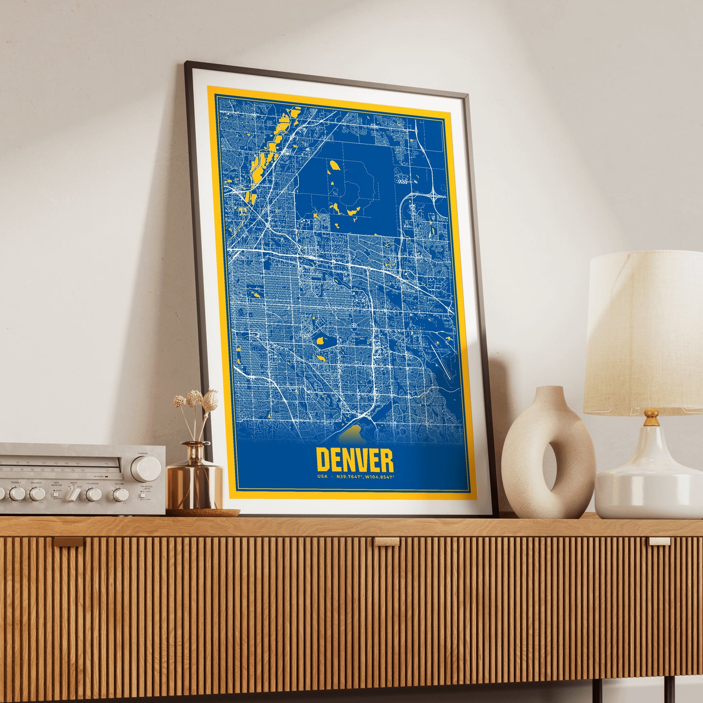 Denver Blockbuster Map Poster
