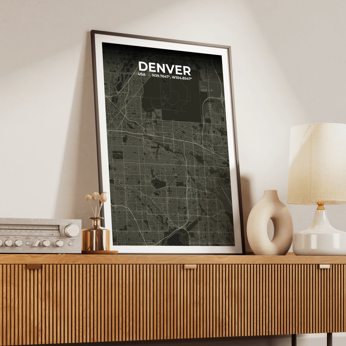 Denver Sable Map Poster