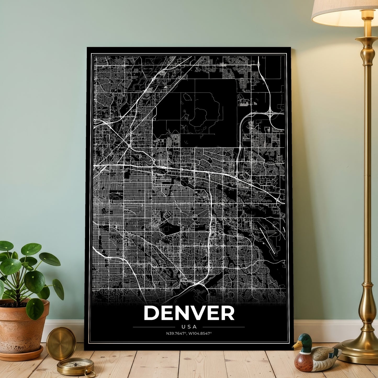 Denver Modern Map Poster