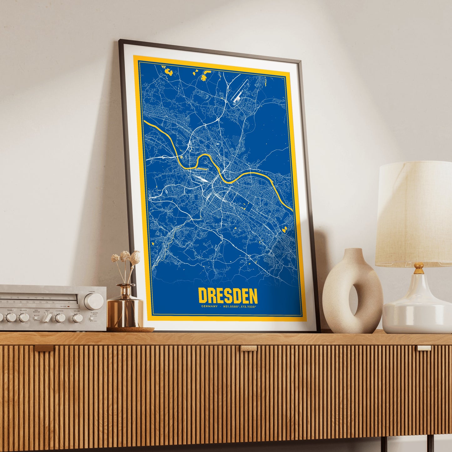 Dresden Blockbuster Map Poster