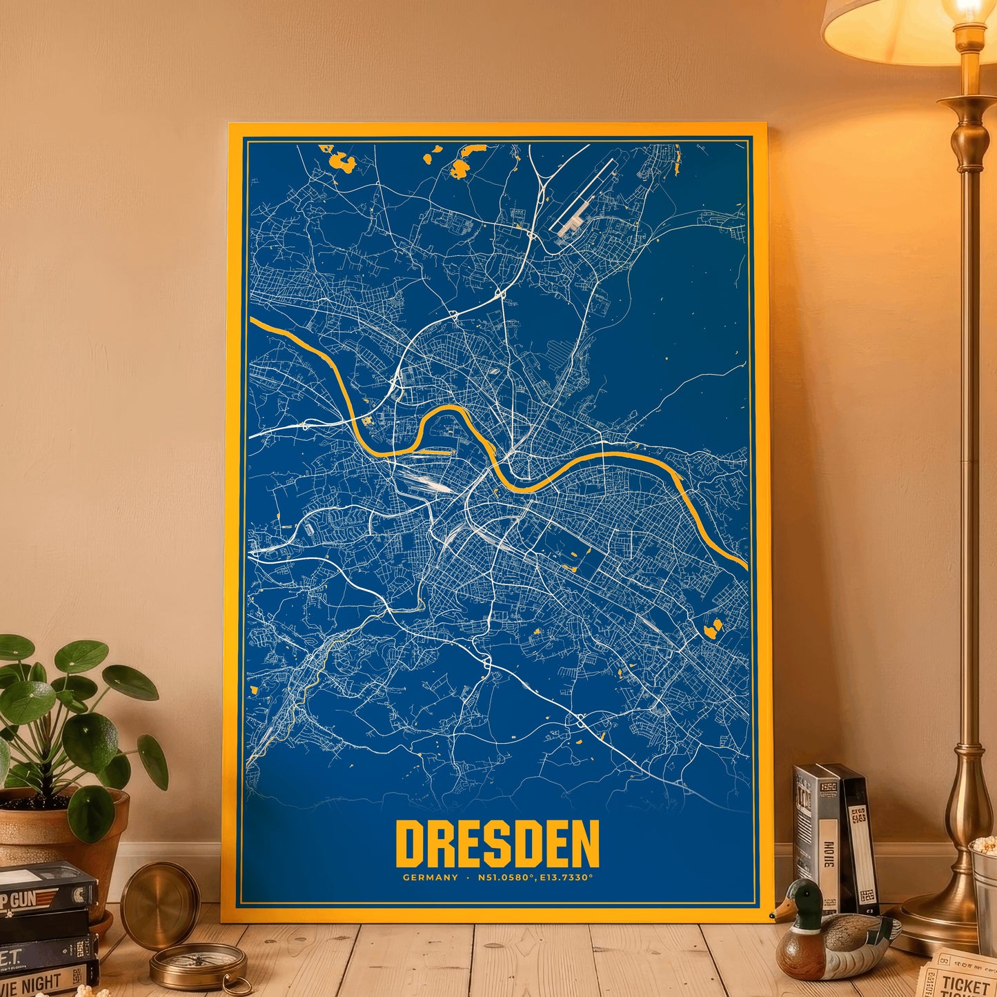 Dresden Blockbuster Map Poster