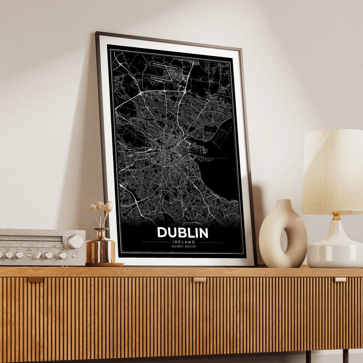 Dublin Modern Map Poster