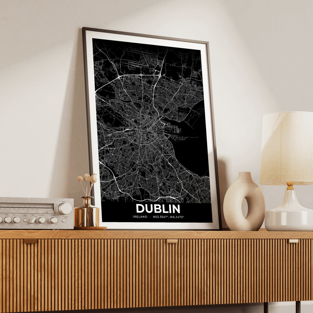 Dublin Elegant Map Poster