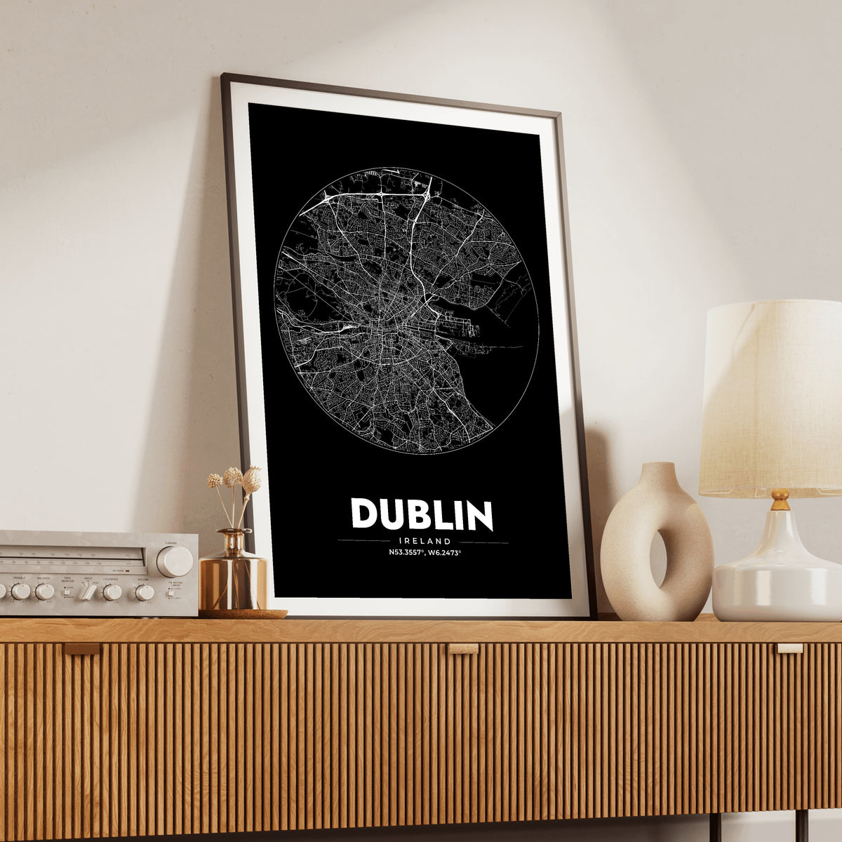 Dublin Spot Map Poster
