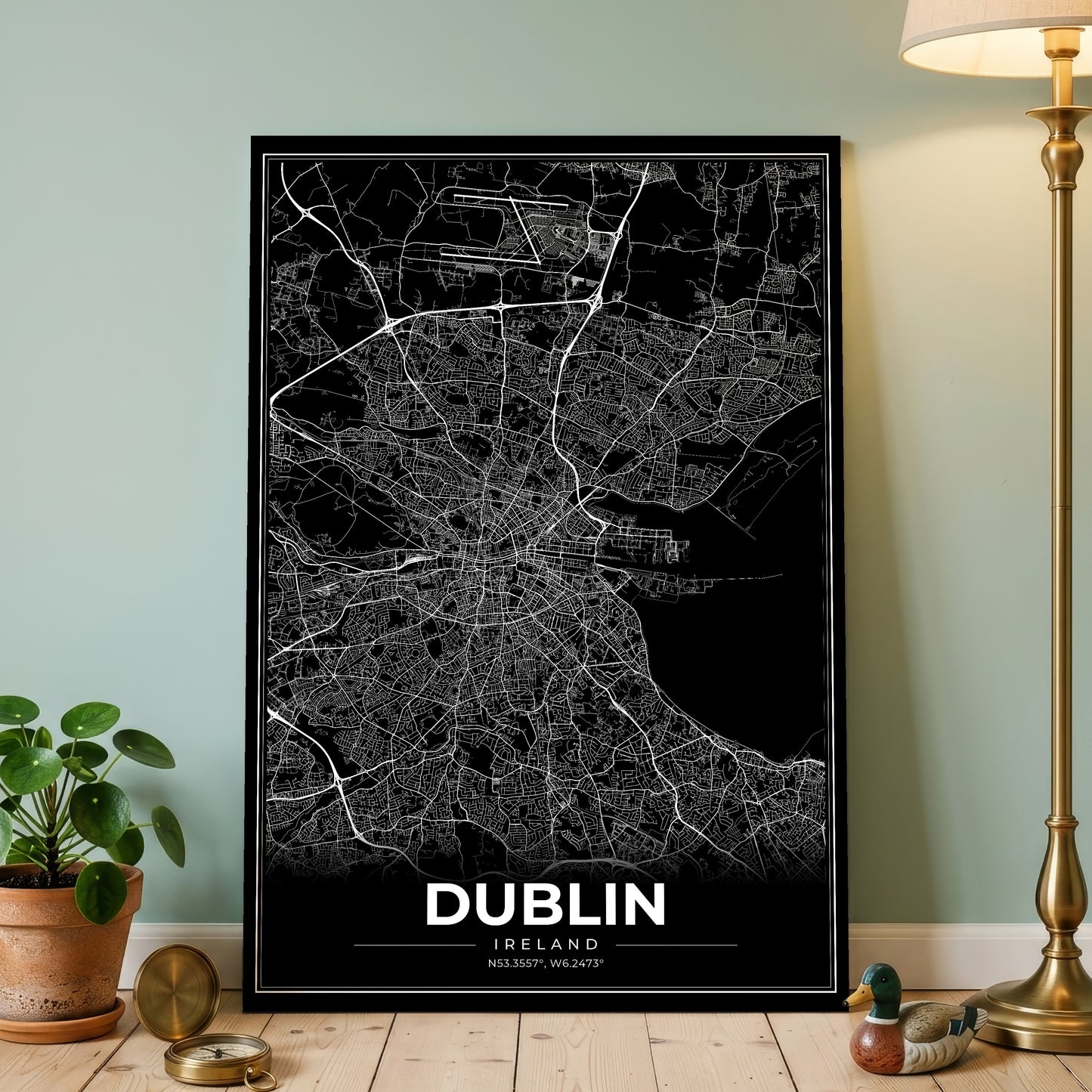 Dublin Modern Map Poster